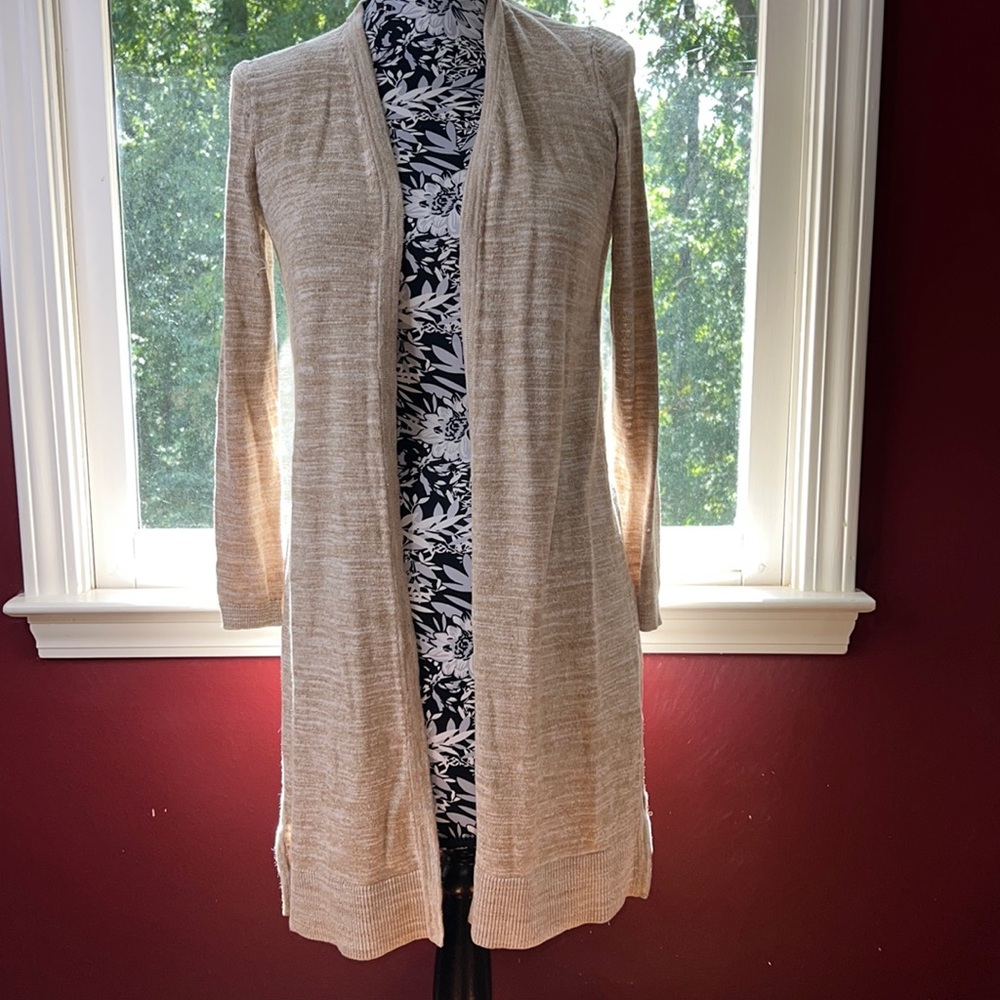 Talbots long cardigan duster